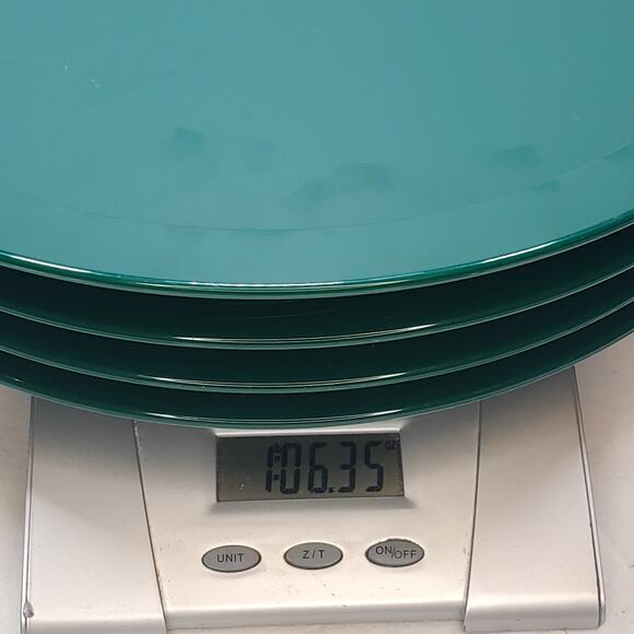 Vtg Bodum Melamine 4 Pc Dinner Plates Green Swiss Made Plasticware Picniccore - Picture 9 of 9